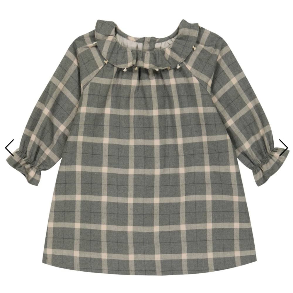 Bonpoint Baby – Teale Dress in Plaid Cotton